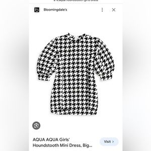 Aqua x Scout the City girls houndstooth dress